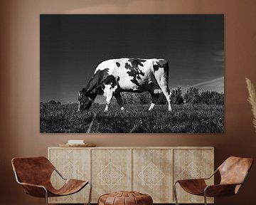 Koe in zwart wit van Leo Langen