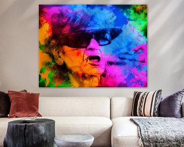 Hommage an Udo Lindenberg Pop Art Pur die coole Socke NO.2 von Felix von Altersheim