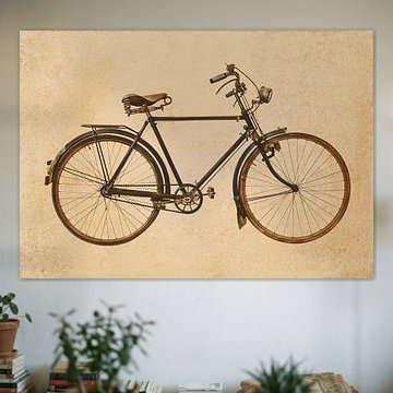 Retro Stil Bild eines alten rostigen Fahrrad von Martin Bergsma