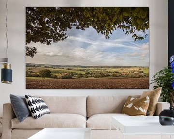 Panorama van het Geuldal bij Epen in Zuid-Limburg von John Kreukniet