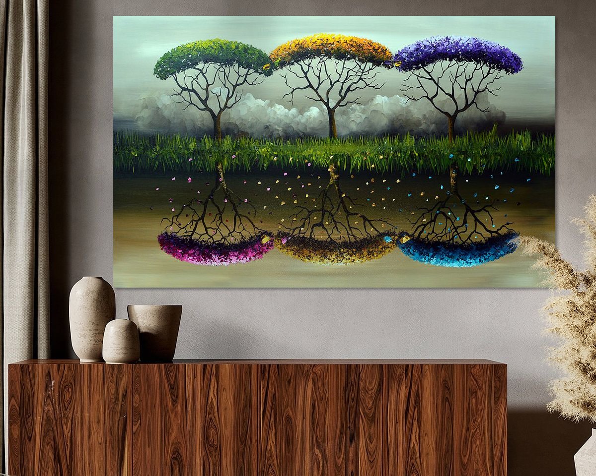 Example of the artwork in a room