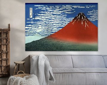 Das Rote Fuji, Japan - Katsushika Hokusai von Roger VDB