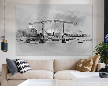 Skinny Bridge in Amsterdam by Art by Jeronimo