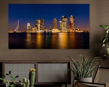 Rotterdam Wilhelmina Pier at Night by Daan Kloeg