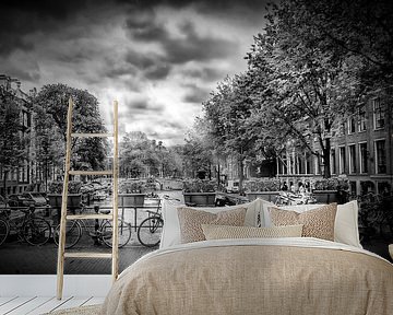  AMSTERDAM Gentlemen?s Canal | Typical Cityscape in monochrome
