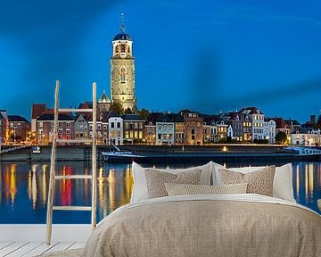 Panorama Deventer met Lebuïnuskerk van Anton de Zeeuw
