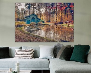 Old Boathouse in the park by Fotografiecor .nl