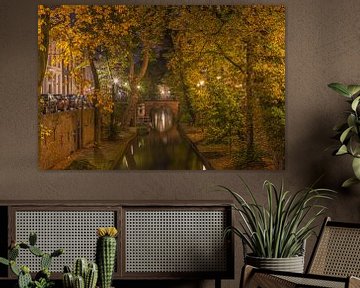 Nieuwegracht in Utrecht in de avond, herfst 2016 - 2 sur Tux Photography