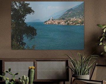 Sfeervol plaatje van het Gardameer in Italie