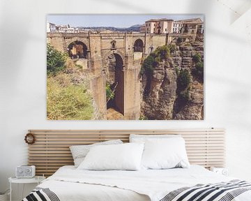 De  Puente Nuevo brug in Ronda in Andalusië van Fotografiecor .nl