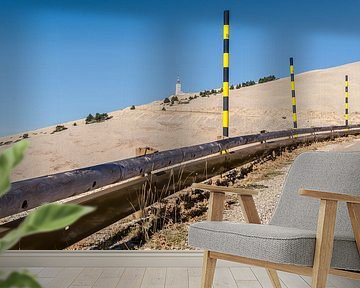 Die Straße zum Gipfel des Mont Ventoux von Fotografiecor .nl