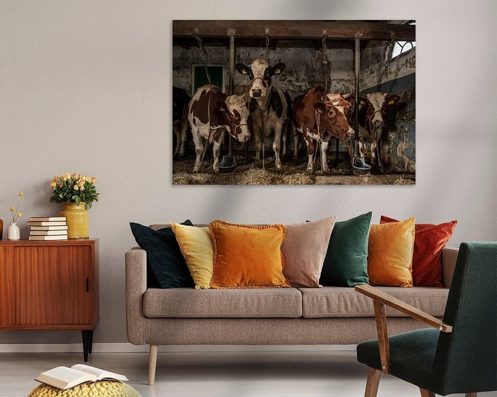 Impression: Kühe im alten Kuhstall sur Inge Jansen