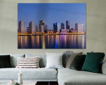 Skyline van Rotterdam 2 van Peter Dane
