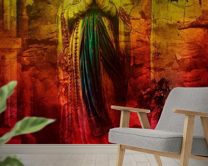 Sfeerimpressie behang: De engel achter Maria Magdalena van 2BHAPPY4EVER.com photography & digital art