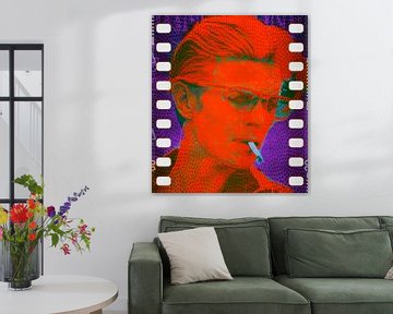 David Bowie Oranje Pop Art PUR Serie van Felix von Altersheim