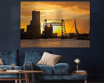 Sunset at De Hef in Rotterdam by Anton de Zeeuw