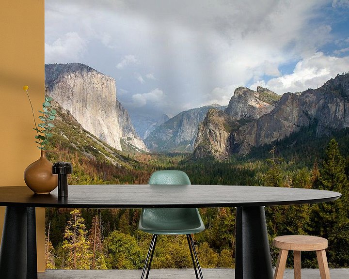 Sfeerimpressie behang: Yosemite Nationaal Park van Robbie Veldwijk