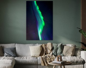 Lumières nordiques, lumière polaire ou aurore Borealis sur Sjoerd van der Wal Photographie
