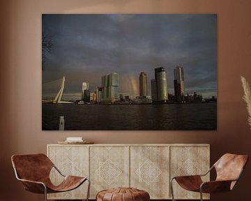 Skyline Rotterdam van Jan Nuboer