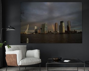 Skyline Rotterdam van Jan Nuboer