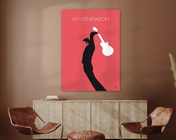 No002 MY THE WHO Affiche de musique minimale sur Chungkong Art