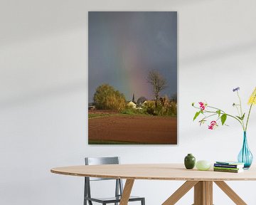 Dorp in de regenboog von Maarten Honinx