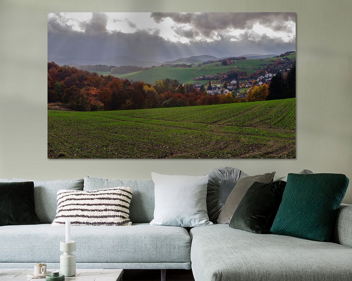 Example of the artwork in a room