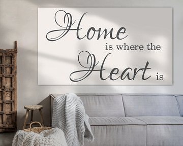 Home is where the Heart is Canvas by Pim Michels