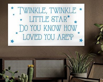 Twinkle twinkle star canvas