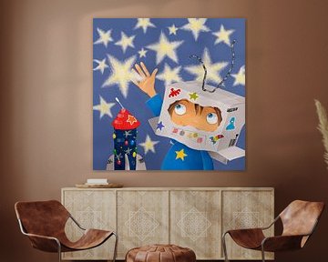 Astronaut die de sterren raakt! van Rita Vjodorowa