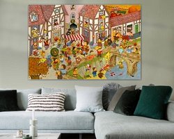 Example of the artwork in a room