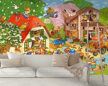 In the Easter Bunny Village by Marion Krätschmer