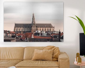 Haarlem: St. Bavo  skyline. van Olaf Kramer