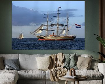 Vollschiff Stad Amsterdam van Ingo Rasch