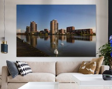 Zoetermeer Oosterheem Skyline and Swans by Ricardo Bouman Photography