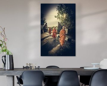 Three Buddhist monks von Loris Photography