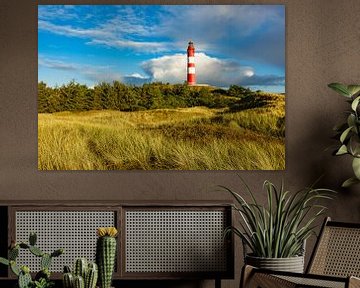 Lighthouse in Wittduen on the island Amrum