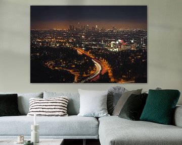 Los Angeles Skyline by Edwin Mooijaart