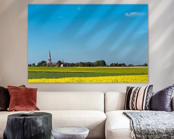 Landschap met kerk van Schimmert