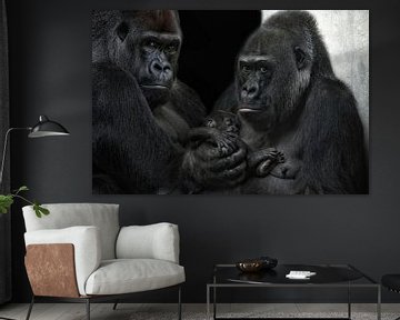 Familie Gorilla von Joachim G. Pinkawa