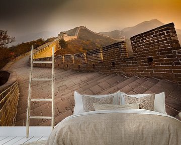 Great Wall of China at sunset by Chris Stenger