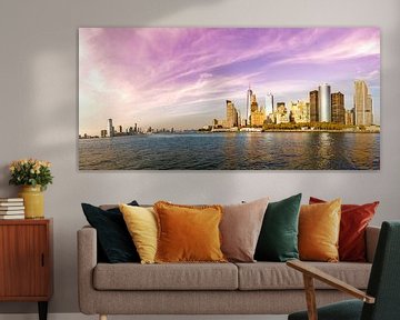 New York skyline, Manhattan Skyline van Maarten Egas Reparaz