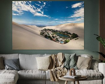 Oasis de désert à Huacachina, Pérou sur Bart van Eijden