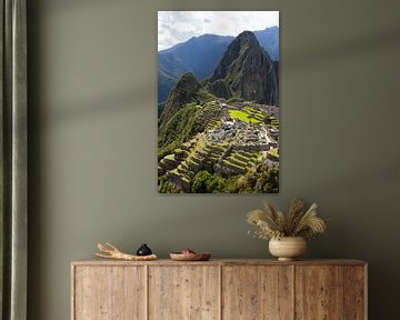 Machu Picchu, Peru - een bovenaanzicht van Bart van Eijden