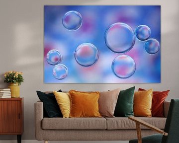 Blue and Pink Bubbles