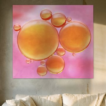 Abstract van oliedruppels