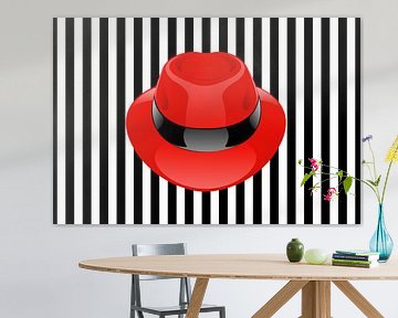 Rode hoed  van Karl-Heinz Lüpke