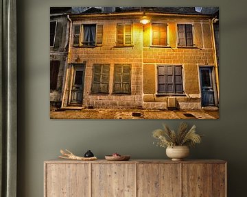 French houses at night by Jo Beerens