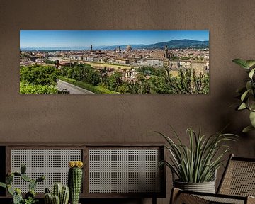 FLORENCE View from Piazzale Michelangelo | Panoramic van Melanie Viola