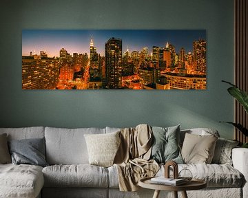 Manhattan Panorama van Henk Meijer Photography